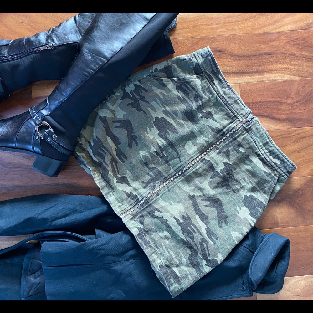 Army print Mini Skirt🔥